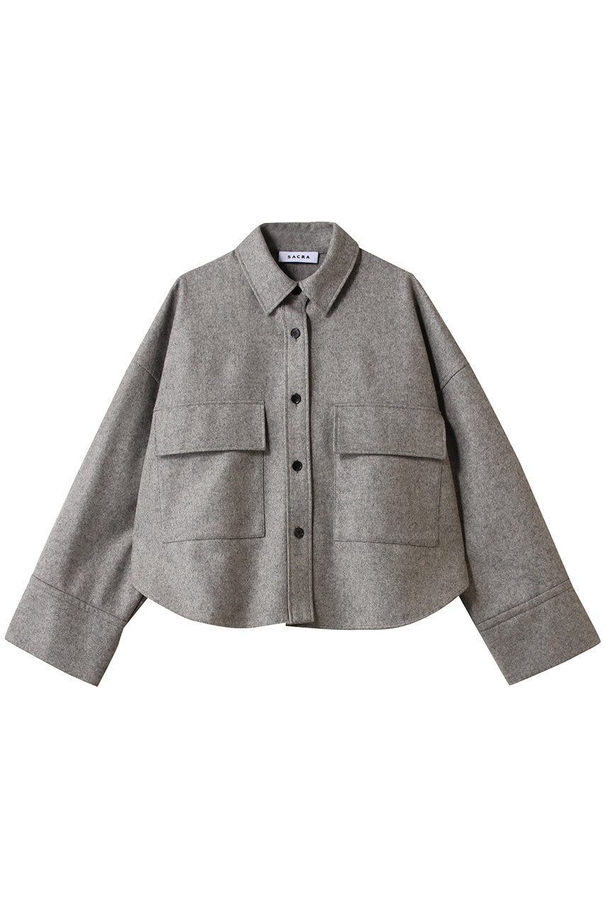 sacraサクラ　 CPOシャツジャケット SACRA（ファッション） SACRA サクラ ギャバジン シャツ