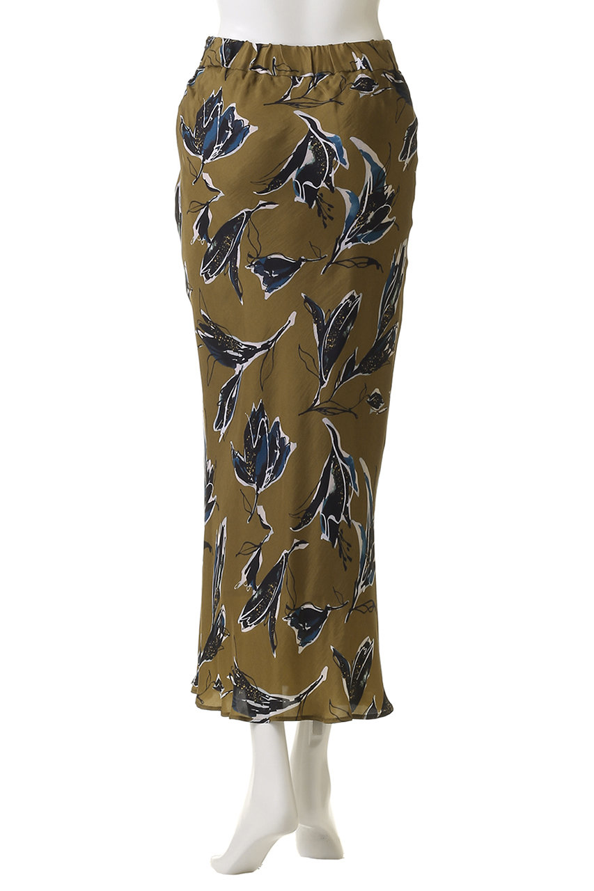 SACRA(サクラ)｜オータムフローラスカート/ベージュ の通販｜ELLESHOP