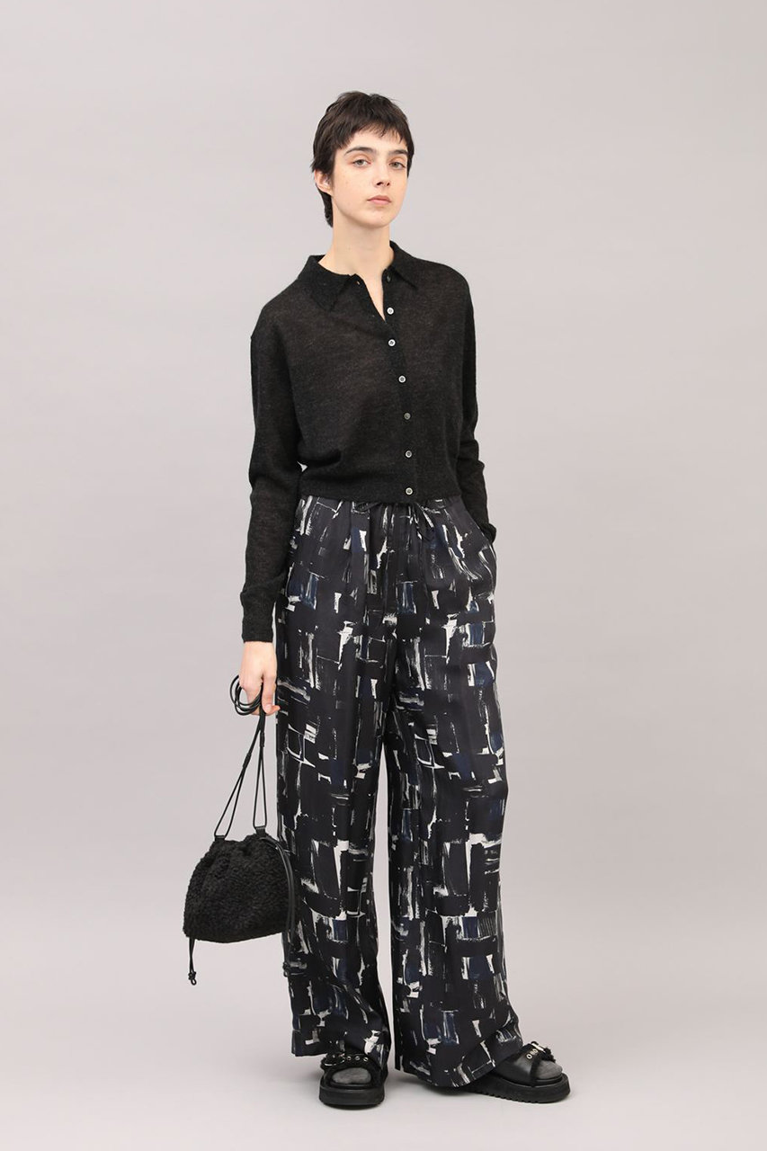 SACRA サクラ　パンツ　2023購入 SACRA(サクラ)｜ブラッシュペインティングパンツ/ブラック の通販