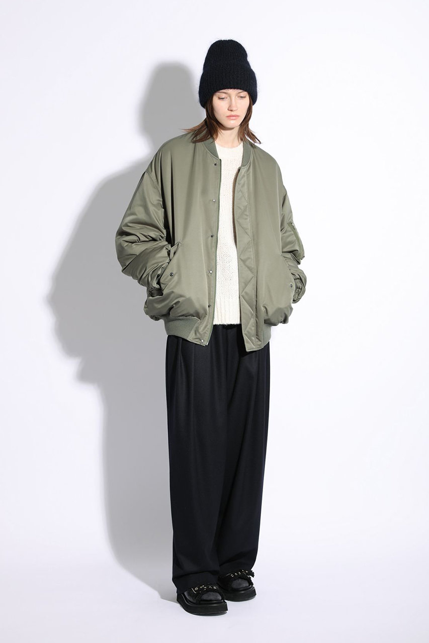 SACRA(サクラ)｜プレミアムハイカウントツイルブルゾン/カーキ の通販