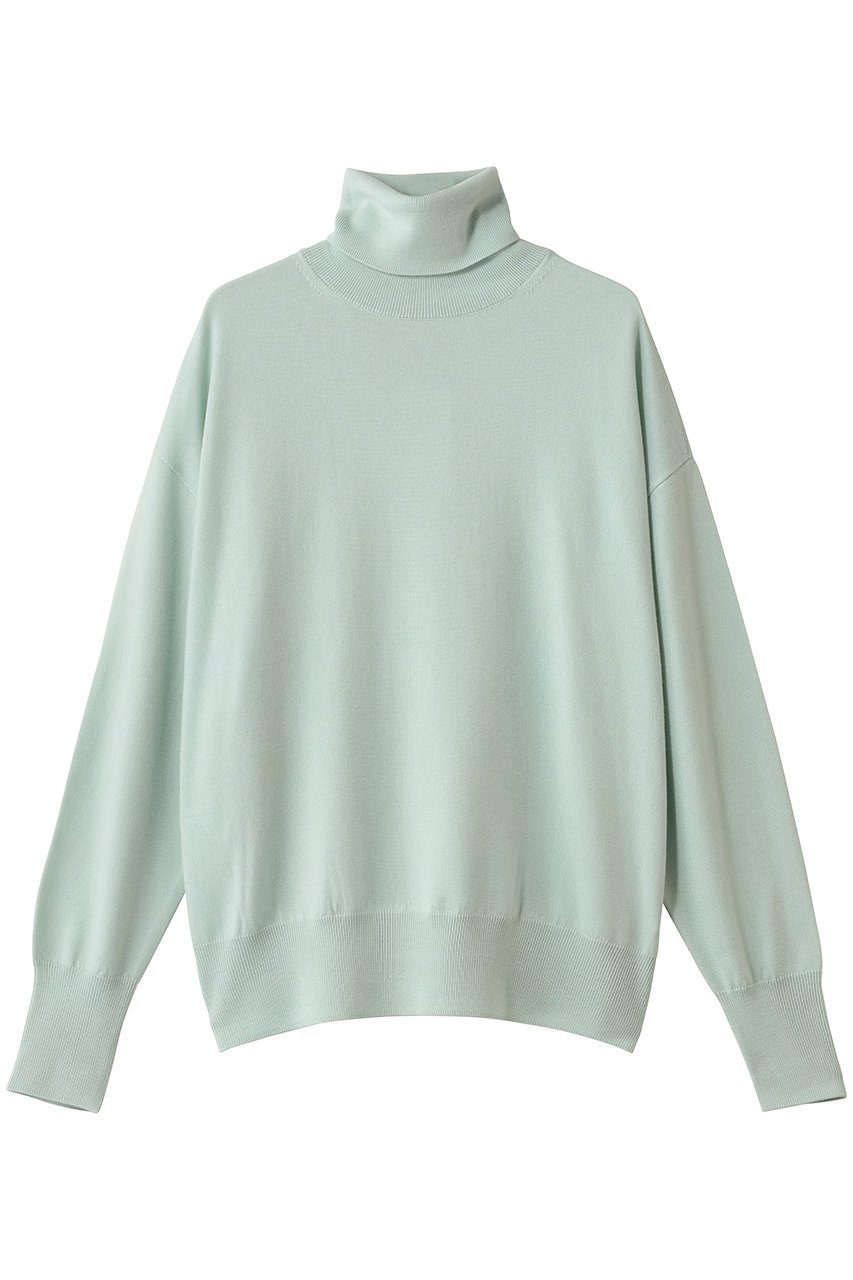 サクラ/SACRAのエクストラファインメリノウールハイネックプルオーバー(ライトグリーン/125639081)
