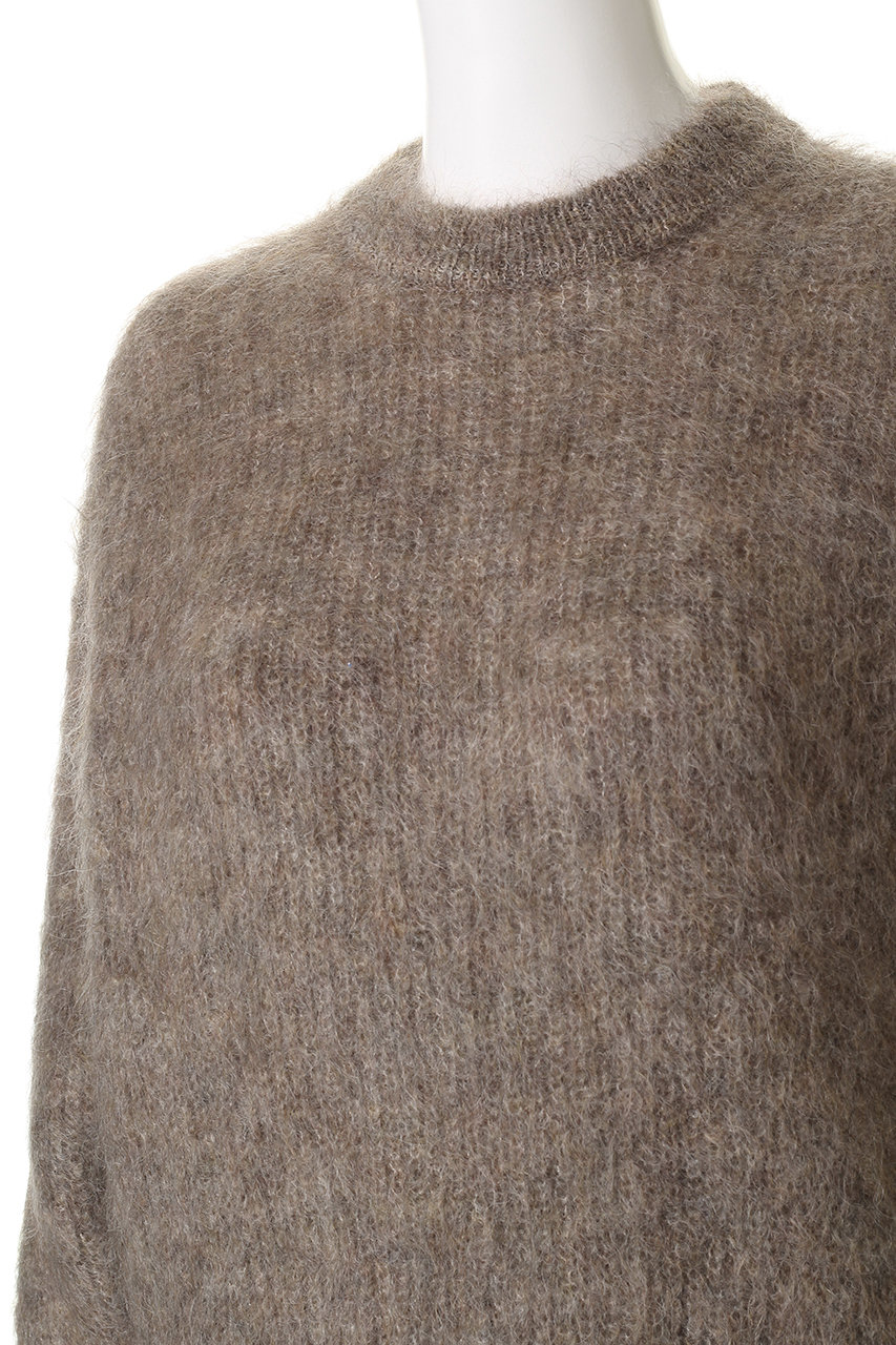 SACRA ファインキッドモヘアファローニット SACRA(サクラ)｜ファインキッドモヘアファローニットプルオーバー/モカ