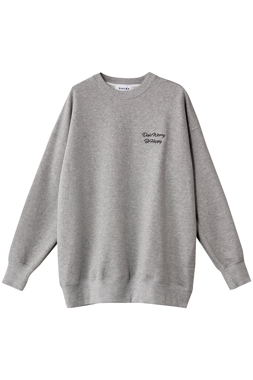 SACRA プレミアムフリースカットソー (グレー, 38) サクラ ELLE SHOP SACRA プレミアムフリースカットソー (グレー, 38) サクラ ELLE SHOP