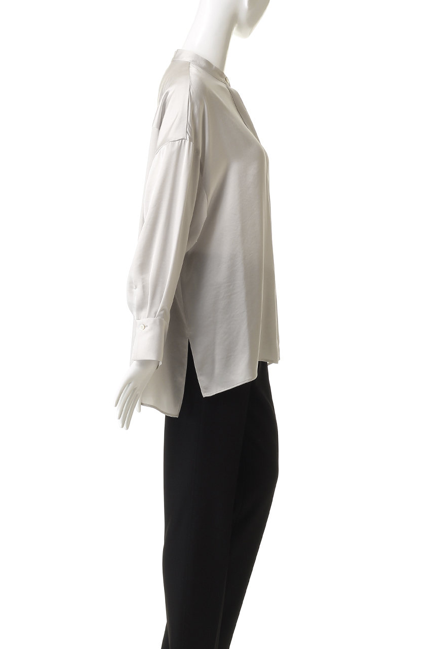 白ブラウス SACRA サイズ38 SACRA(サクラ)｜トリアセサテンブラウス