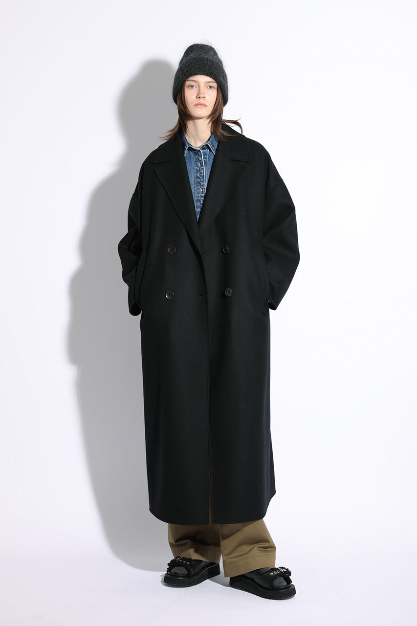 SACRA(サクラ)｜リバーテーラードコート/ブラック の通販｜ELLESHOP