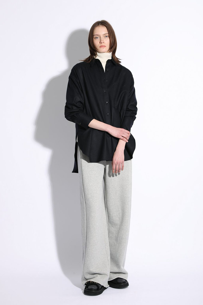 SACRA(サクラ)｜スーパーファインフランネルシャツ/ネイビー の通販