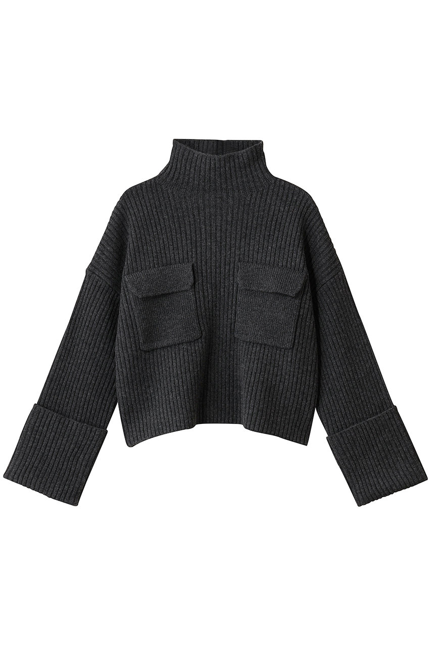 ボイルラムウールリブプルオーバー