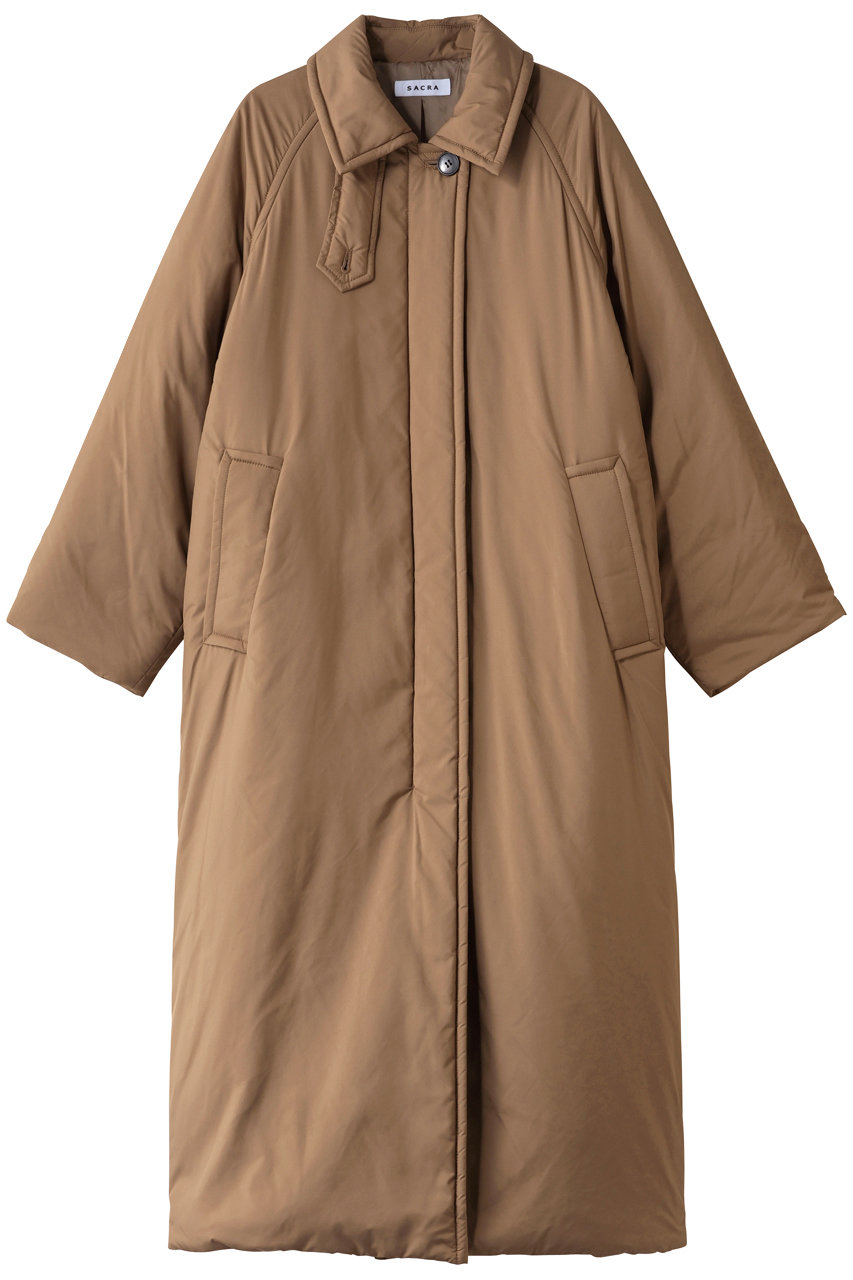 SACRA パディングタフタロングコート (ベージュ, 38) サクラ ELLE SHOP SACRA パディングタフタロングコート (ベージュ, 38) サクラ ELLE SHOP