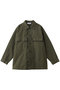ヴィンテージバックサテンシャツジャケット サクラ/SACRA カーキ