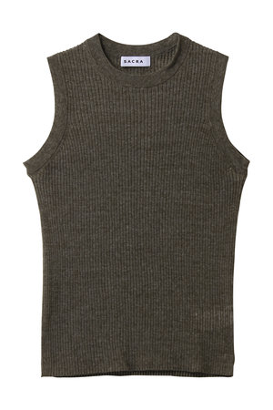 サクラ/SACRAのメランジリブタンクトップ(110100/110101)