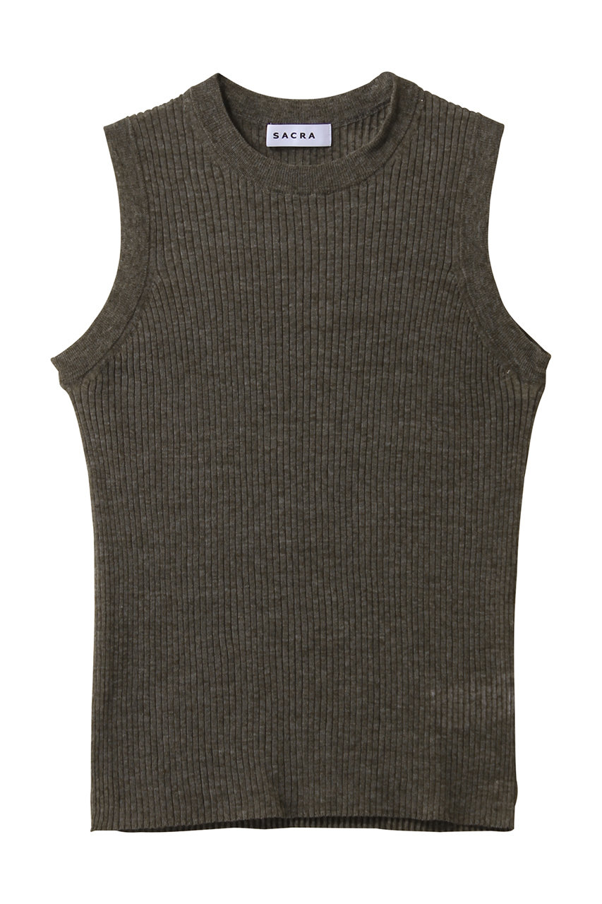 サクラ/SACRAのメランジリブタンクトップ(カーキ/126133081)