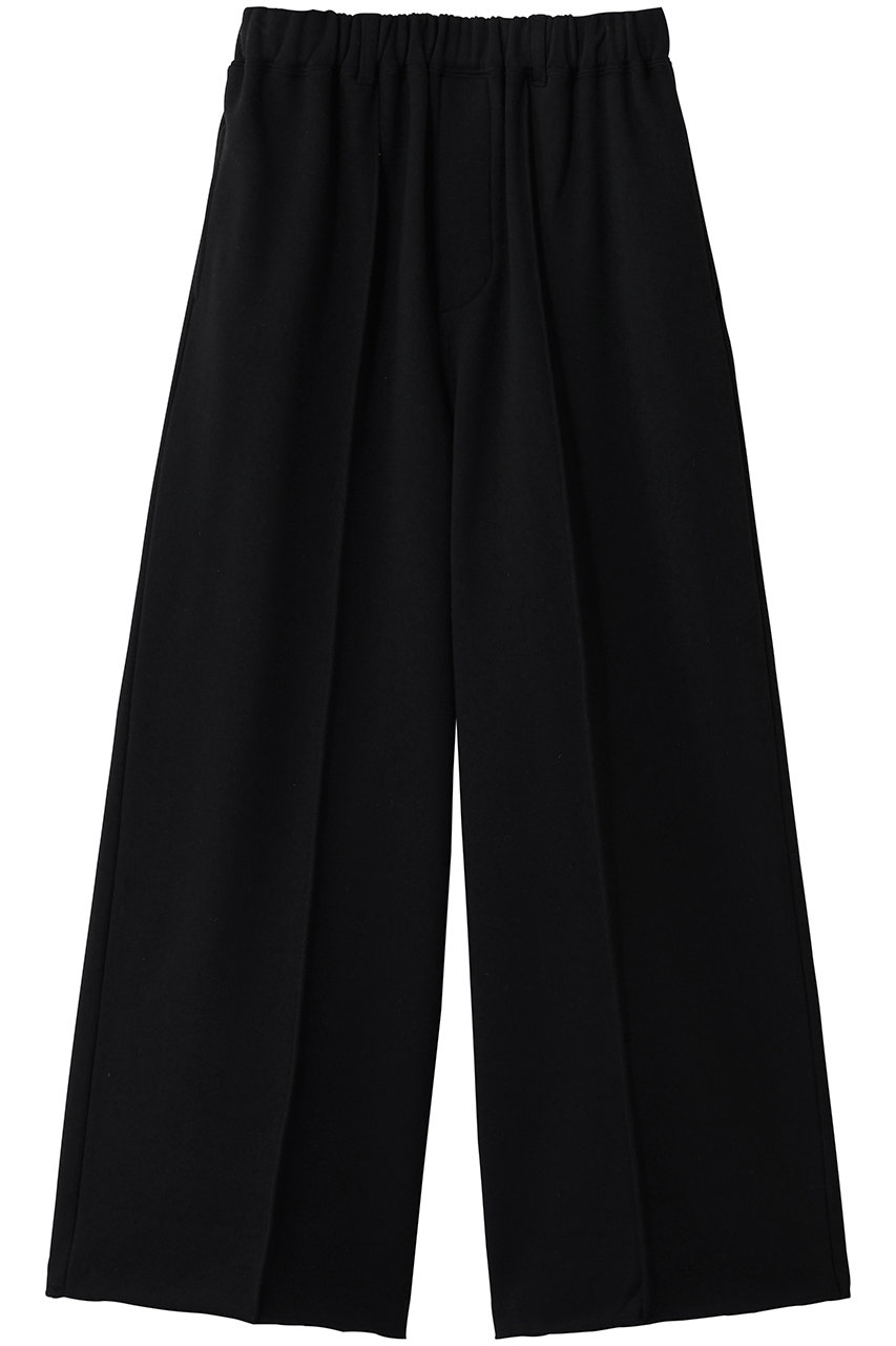 サクラ/SACRAのエクストラファインフリースセンタープレスパンツ(ブラック/126142111)