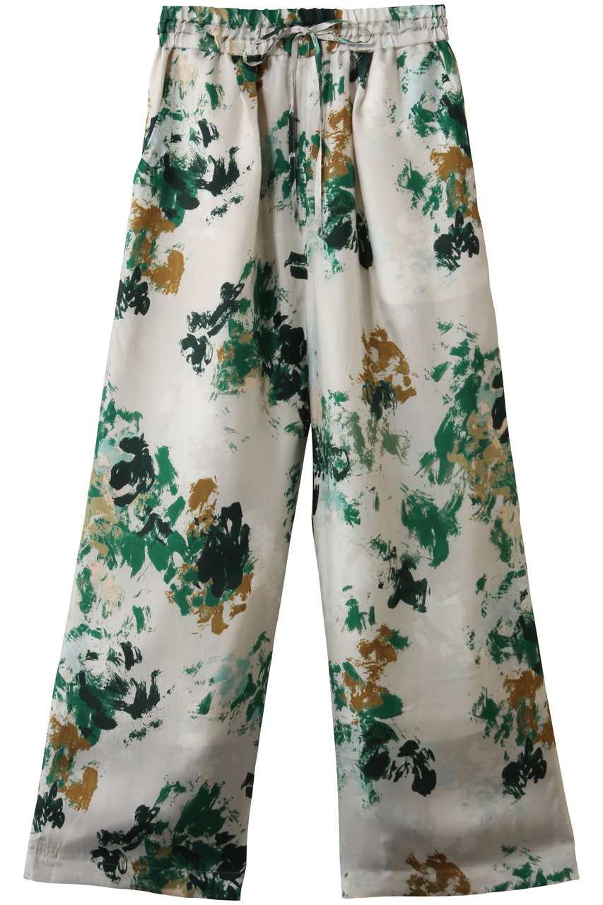 サクラ/SACRAのフラワー柄パンツ(グリーン/126115112)