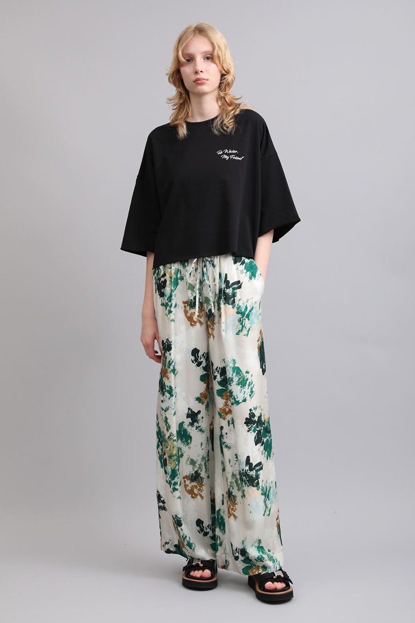 SACRA(サクラ)|フラワー柄パンツ/グリーン の通販|ELLESHOP・(エル SACRA(サクラ)|フラワー柄パンツ/グリーン の通販|ELLESHOP・(エル