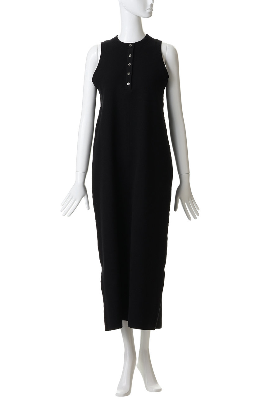 SACRA(サクラ)｜ダブルフェイスコットンノースリーブワンピース