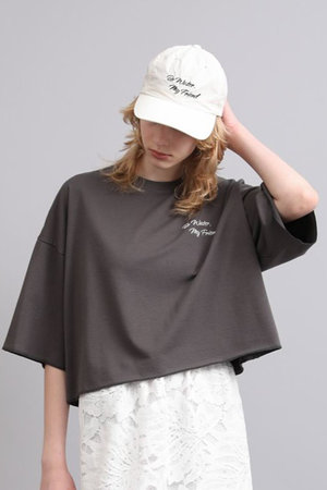 サクラ/SACRAのファインコットンフリースポイントプリントトップス(110100/110103)