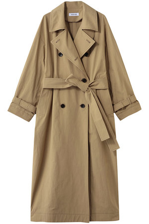 サクラ/SACRAのクランプルドコットンロングコート(110900/110903)