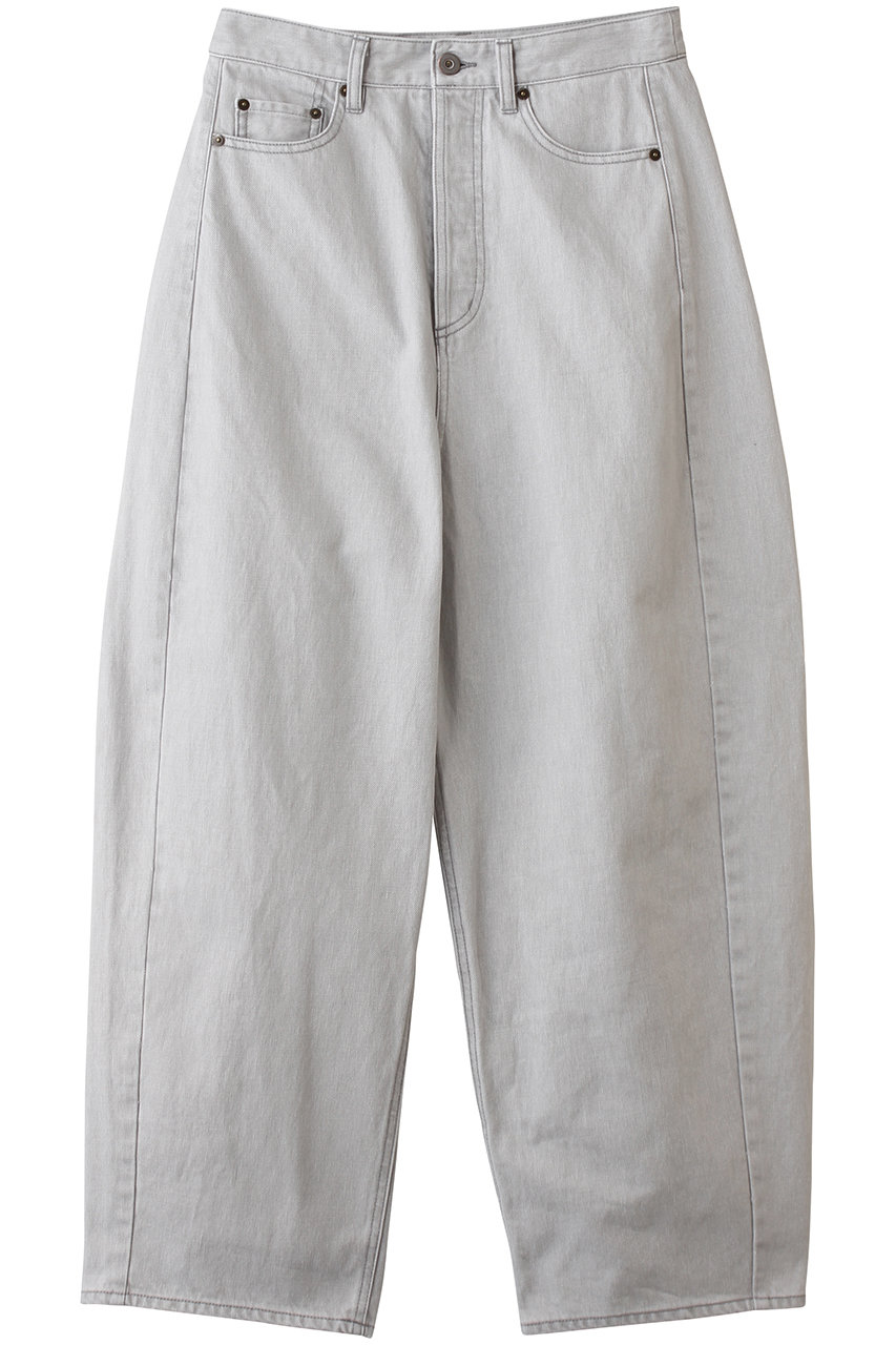 サクラ/SACRAのサーフェイスダイデニムパンツ(アイスグレー/126118111)