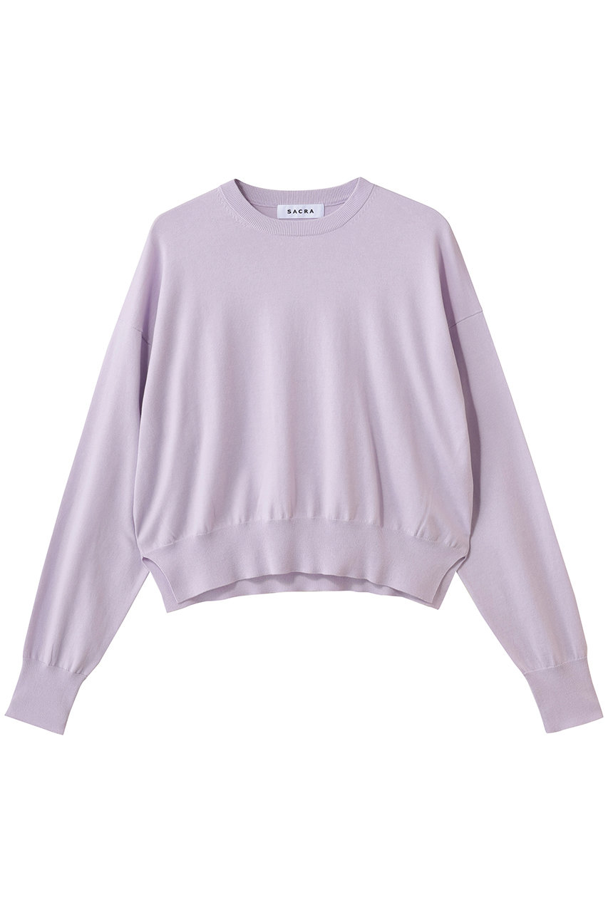 サクラ/SACRAのエクストラファインコットンカシミヤプルオーバー(ライラック/126130081)
