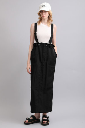 サクラ/SACRAのヴィンテージナイロンツイルサスペンダーパンツ(110600/110601)