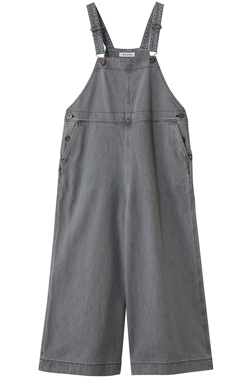 サクラ/SACRAのヴィンテージデニムオールインワン(グレー/126109051)