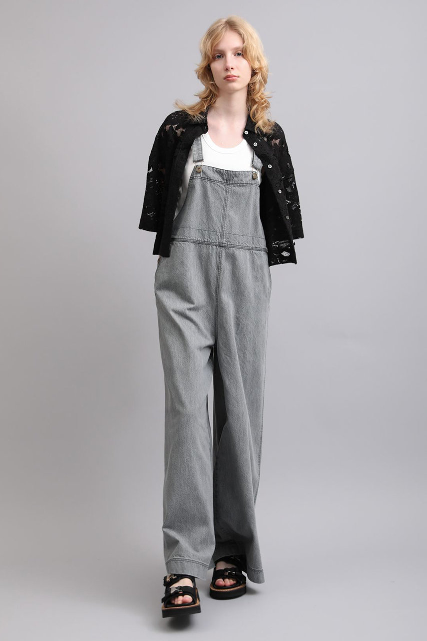 SACRA(サクラ)｜ヴィンテージデニムオールインワン/グレー の通販
