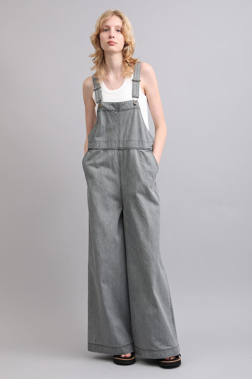 SACRA(サクラ)｜ヴィンテージデニムオールインワン/グレー の通販
