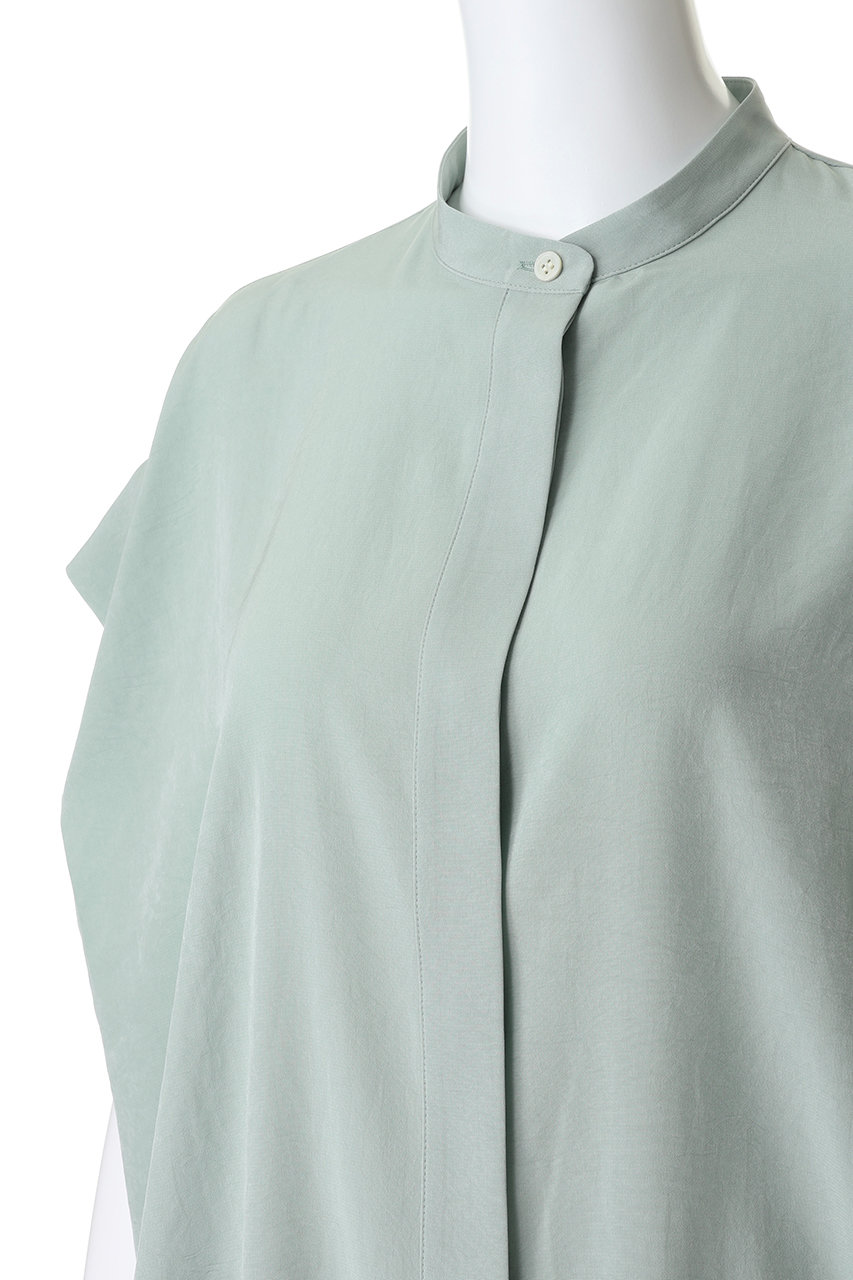 SACRA(サクラ)｜トリアセマイクロクレープブラウス/ミント の通販