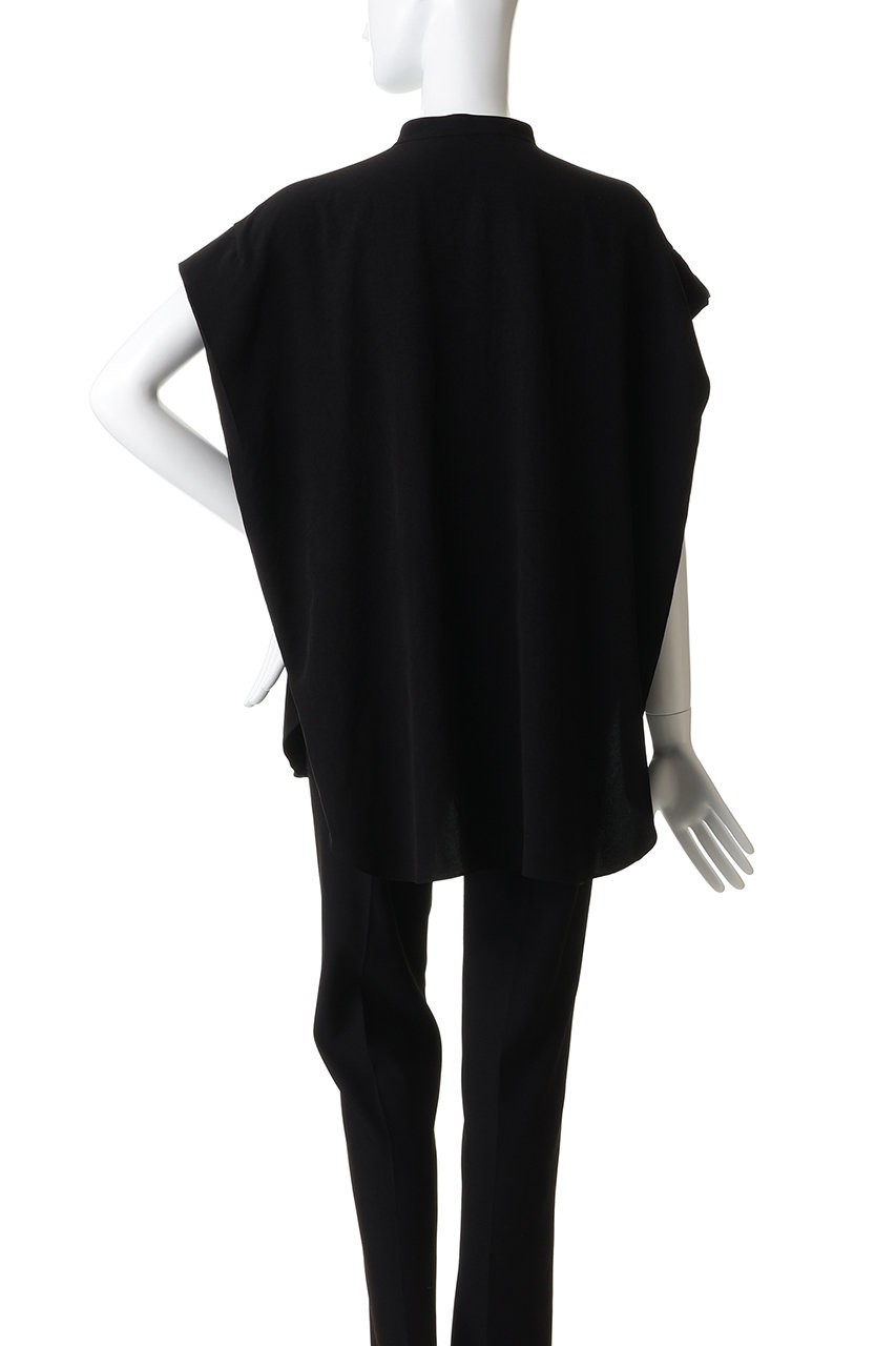 SACRA(サクラ)｜トリアセマイクロクレープブラウス/ブラック の通販