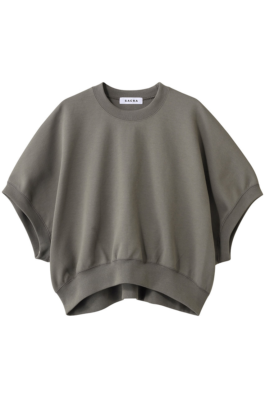 サクラ/SACRAのダブルニットクロスプルオーバー(アッシュカーキ/126145091)