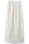 リーフラッセルレースロングスカート サクラ/SACRA オフホワイト