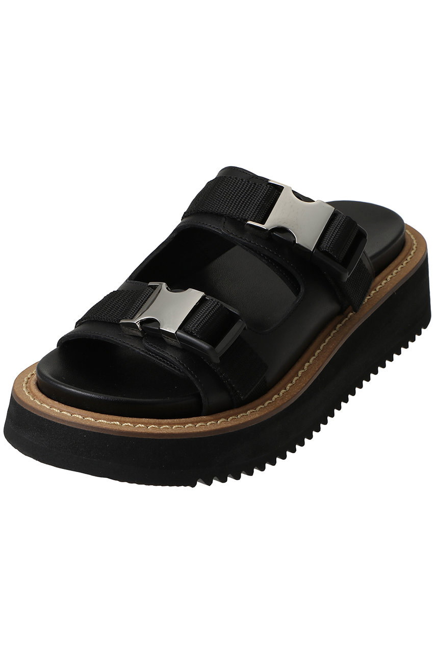 サクラ/SACRAのダブルGIベルトサンダル(ブラック/126150201)