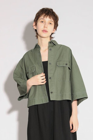 サクラ/SACRAのコットンホースクロスショートシャツ(110400/110402)