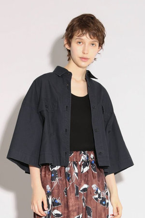 サクラ/SACRAのコットンホースクロスショートシャツ(110400/110402)