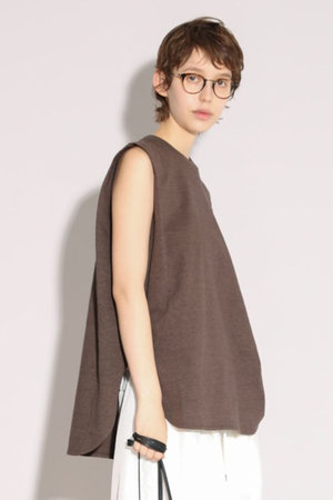 サクラ/SACRAのヴィンテージヘザードコットンノースリーブ