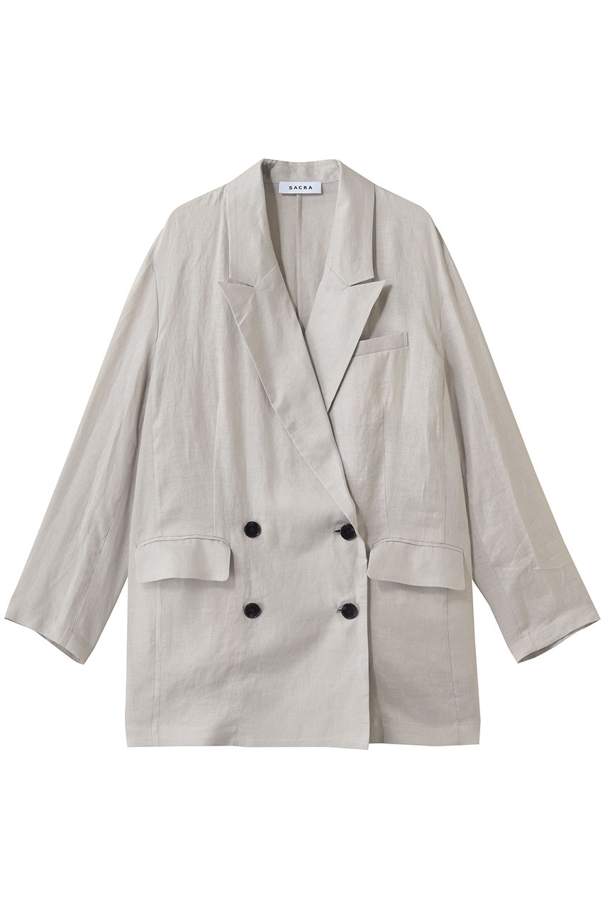 サクラ/SACRAのゼファーリネンジャケット(アイスグレー/126200021)