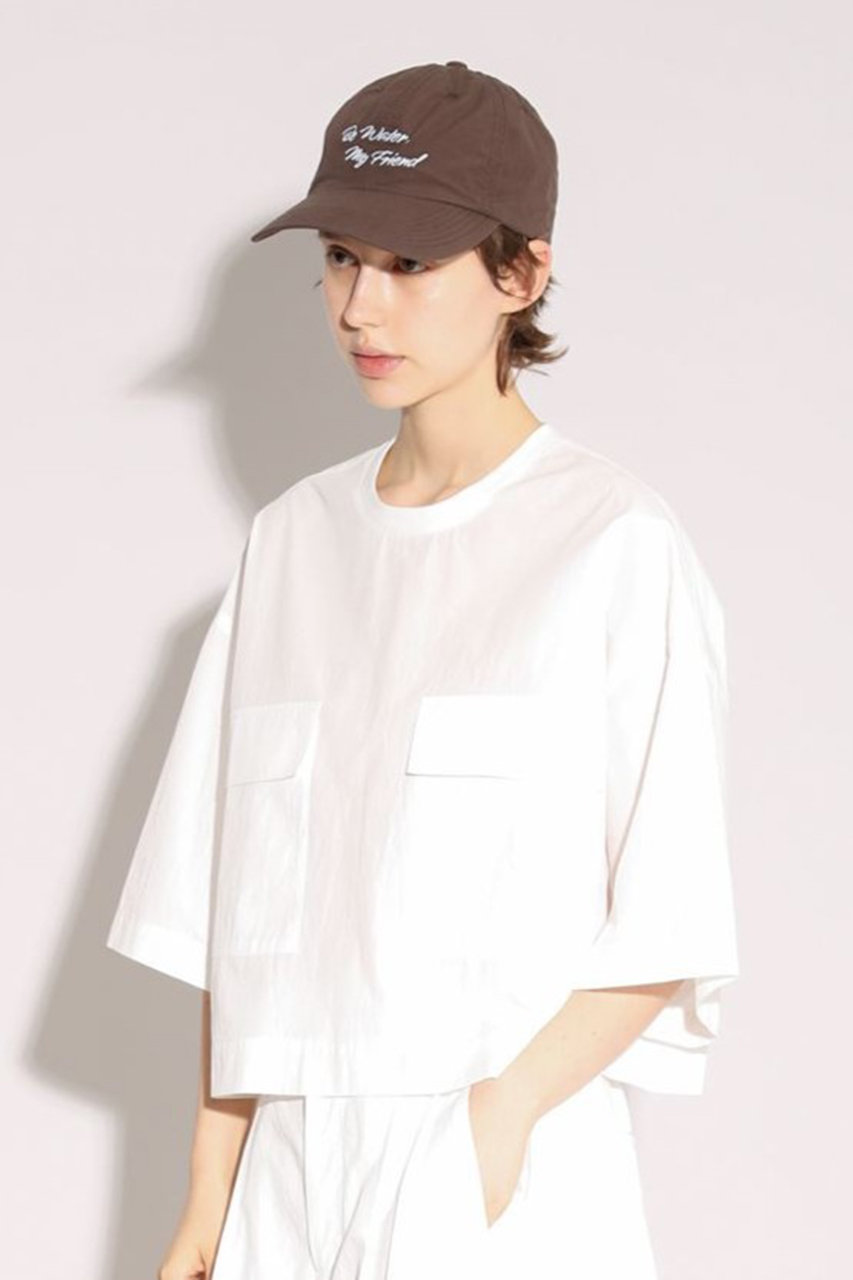 SACRA ホワイト 袖、裾切りっぱなし トップス SACRA(サクラ)｜ハイカウントコットンタンブルトップス/オフホワイト