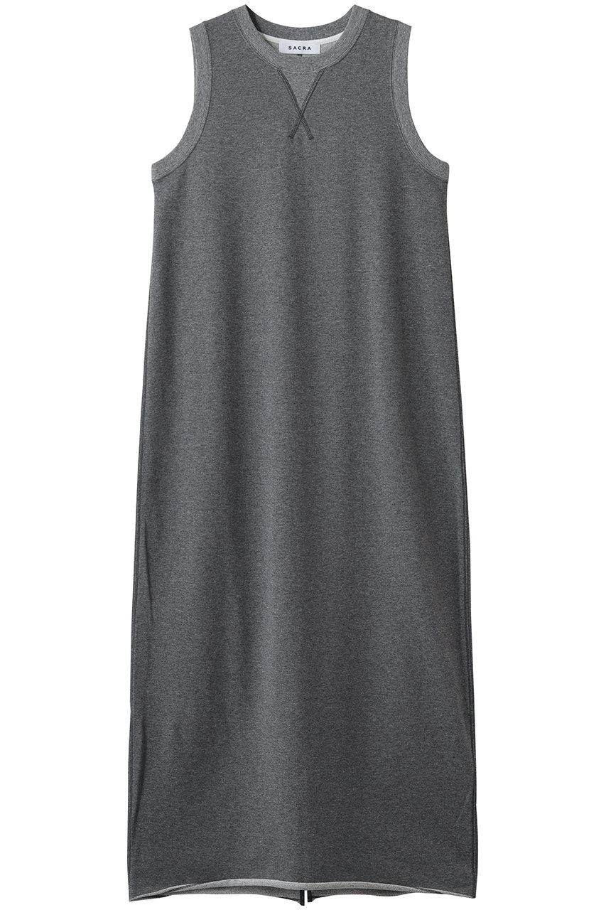 サクラ/SACRAのエクストラファインフリースノースリーブワンピース(チャコール/126240041)