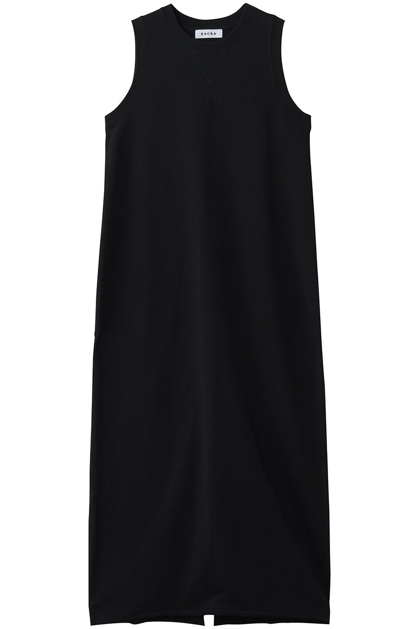 サクラ/SACRAのエクストラファインフリースノースリーブワンピース(ブラック/126240041)