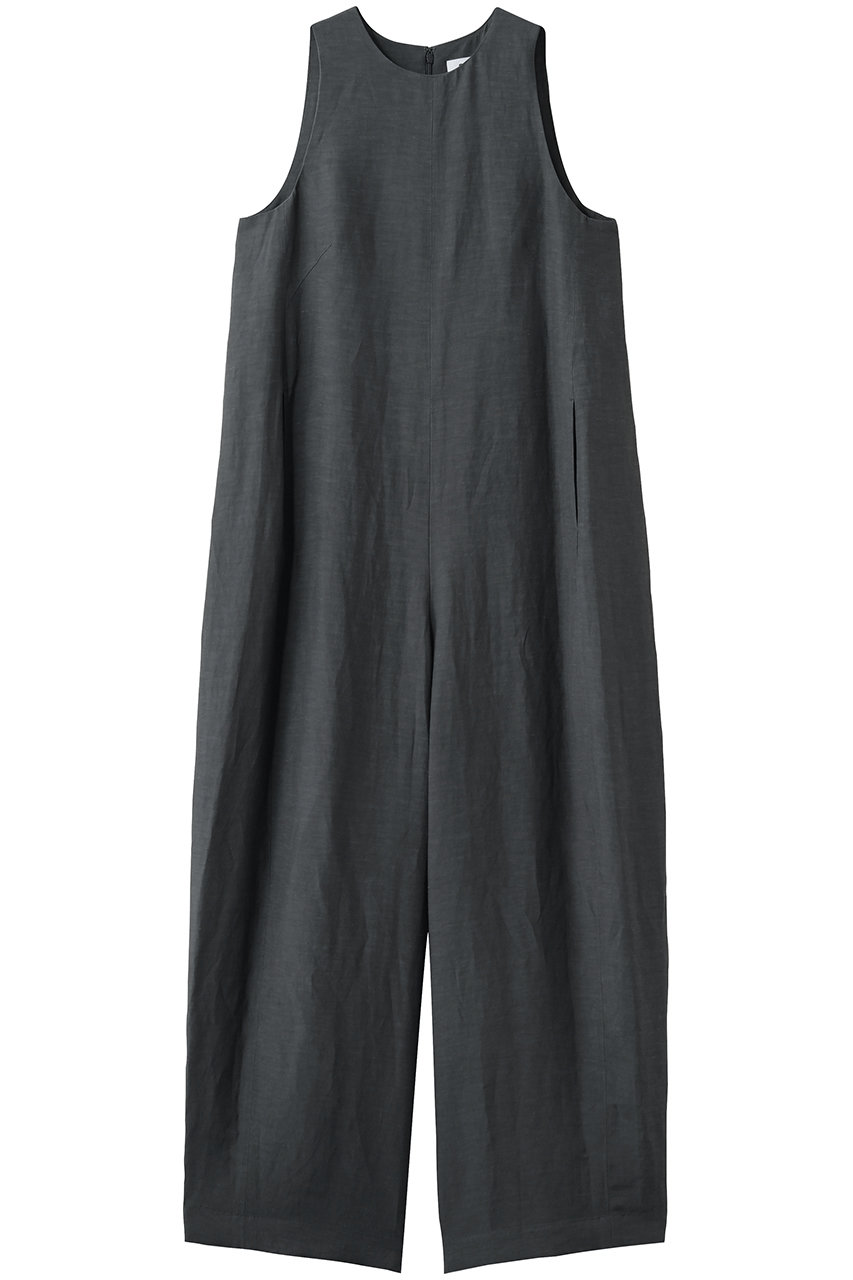 サクラ/SACRAのレーヨンリネンタンブルオールインワン(チャコール/126202051)