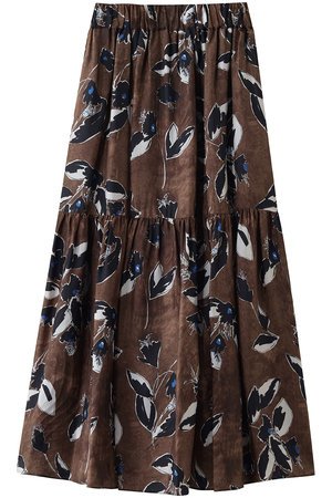 サクラ/SACRAのフローラペイントティアードスカート