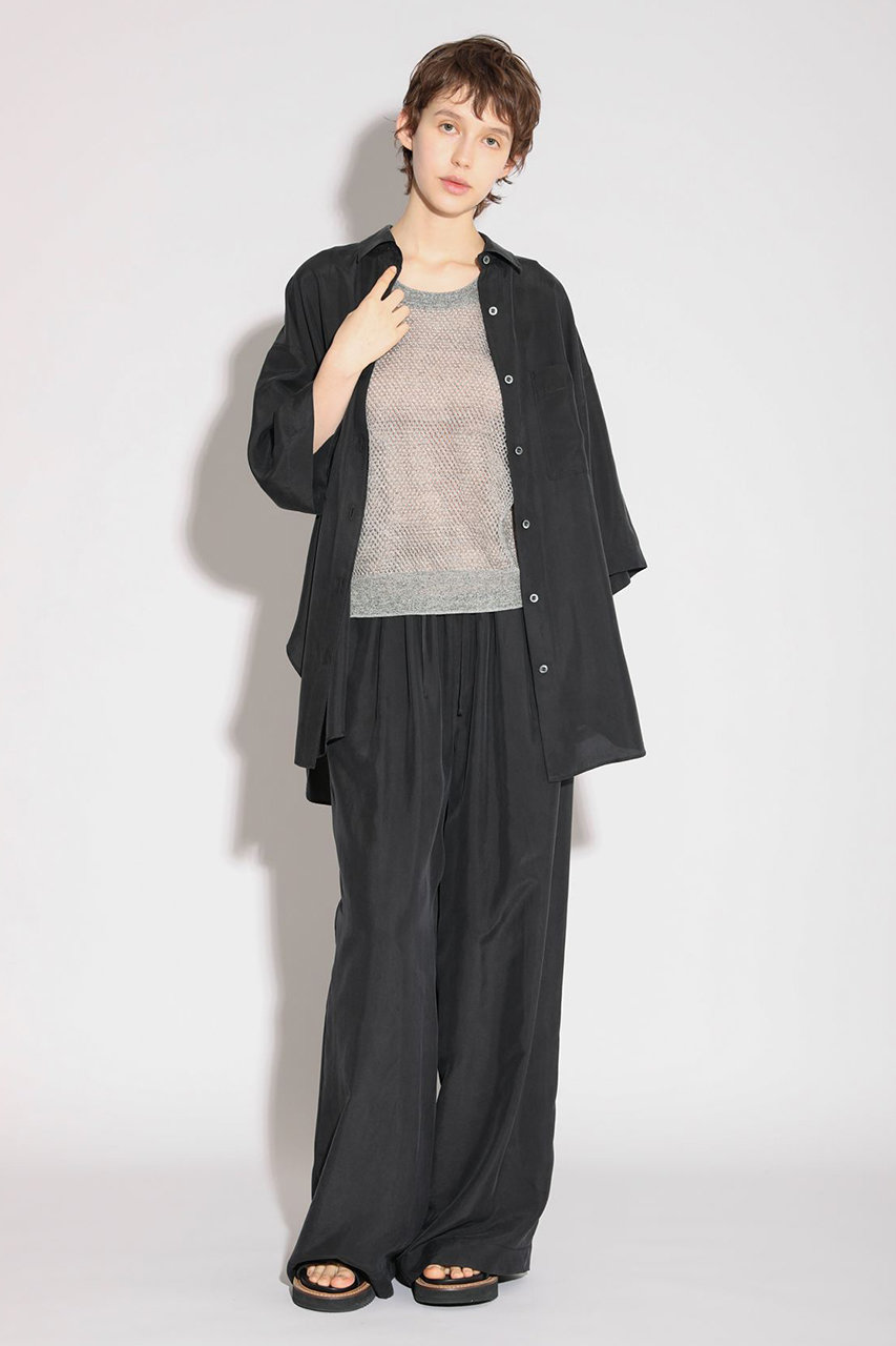 SACRA(サクラ)｜プレミアムシルクサンドウォッシュワイドパンツ