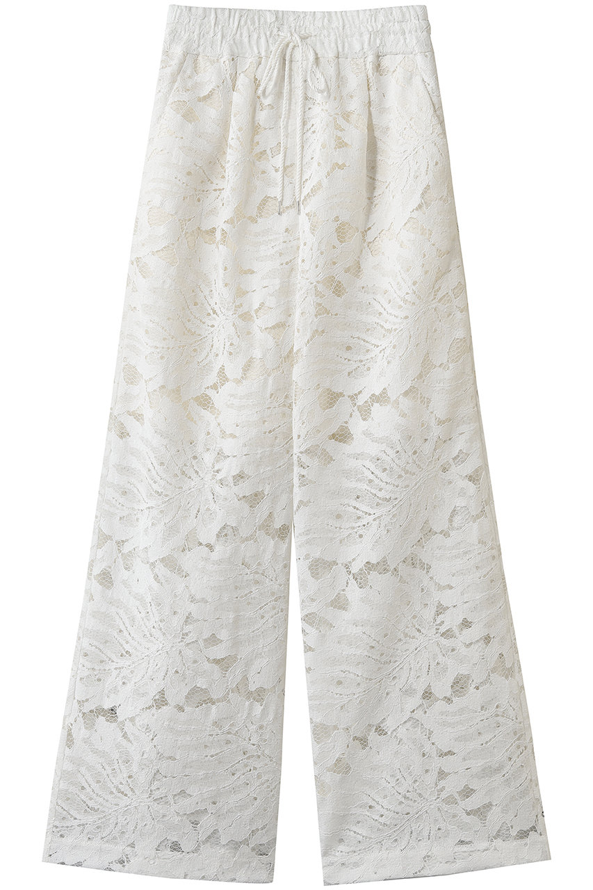 サクラ/SACRAのリーフラッセルレースパンツ(オフホワイト/126216111)