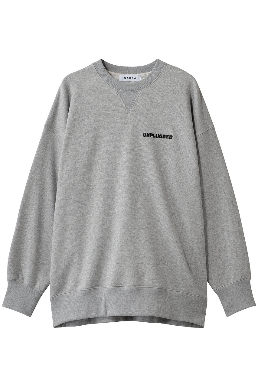 SACRA エクストラファインフリーススウェット (グレー, 38) サクラ ELLE SHOP