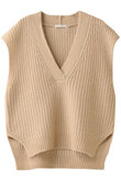 Vネックニットベスト