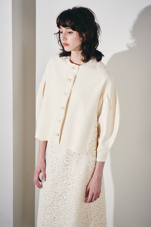 ミラノリブレースコクーンスリーブジャケット