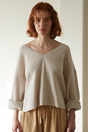 マリリンムーン/MARILYN MOONの【WALANCE】オーガニックコットンワッフルプルオーバー(110100/110103)