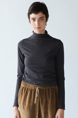 マリリンムーン/MARILYN MOONの【WALANCE】コットンカシミアハイネックカットソー(110100/110103)