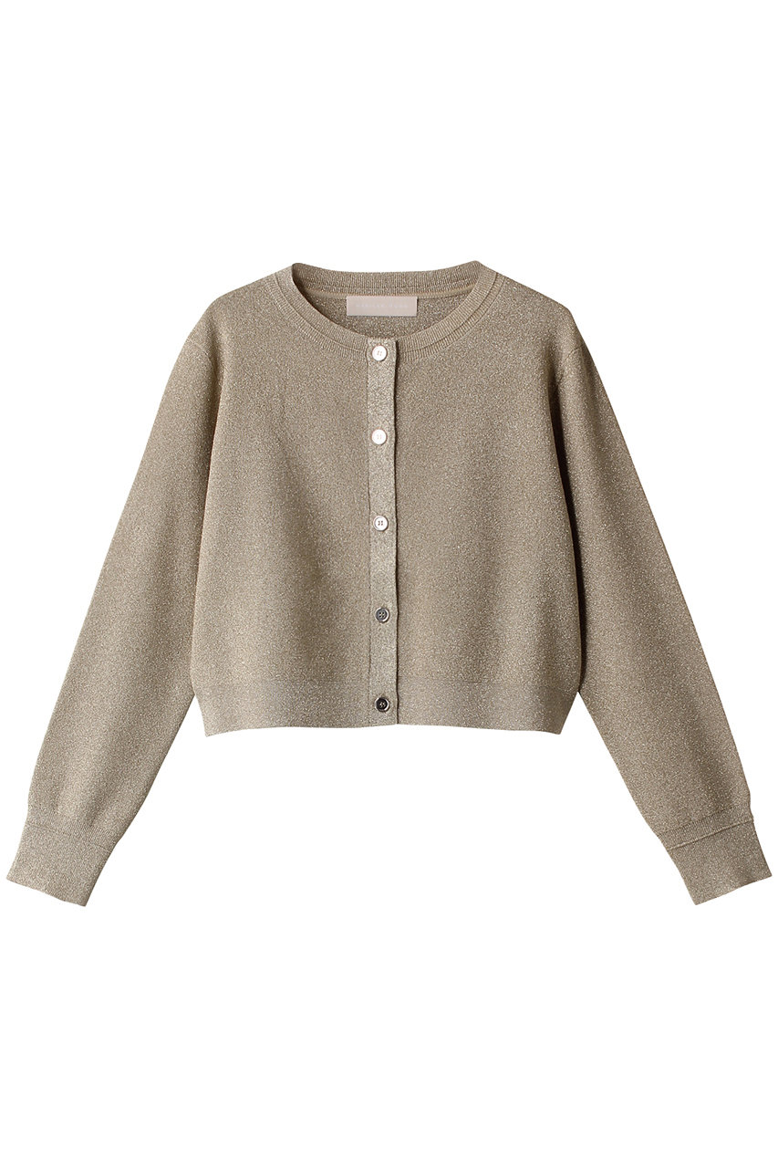 シャインラメクロップドカーディガン