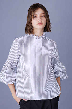 マリリンムーン/MARILYN MOONのタックフリルボリュームスリーブブラウス